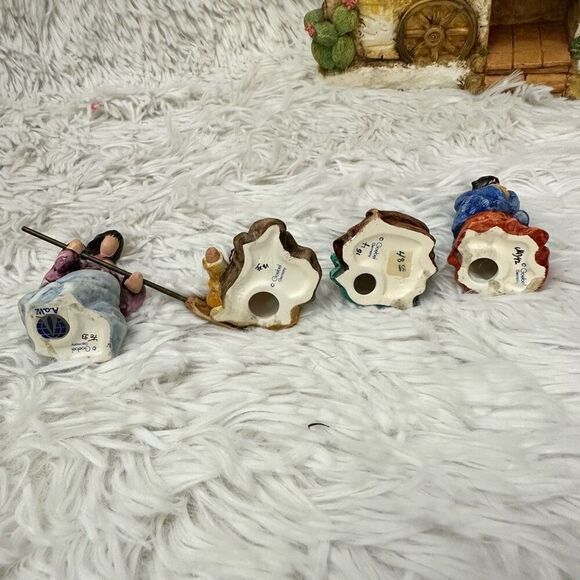 De Grazia x  Goebel Trading Post With 4 Piece‎ Village Figurines Vintage RARE - Picture 12 of 13
